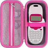 Peyyargo Storage Case Compatible with DYMO LetraTag 100H / 100H Plus Handheld Label Maker for Office or Home (Pink)