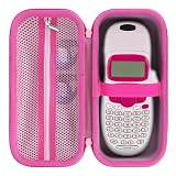 Peyyargo Storage Case Compatible with DYMO LetraTag 100H / 100H Plus Handheld Label Maker for Office or Home (Pink)
