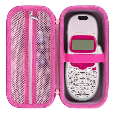 Peyyargo Storage Case Compatible with DYMO LetraTag 100H / 100H Plus Handheld Label Maker for Office or Home (Pink)