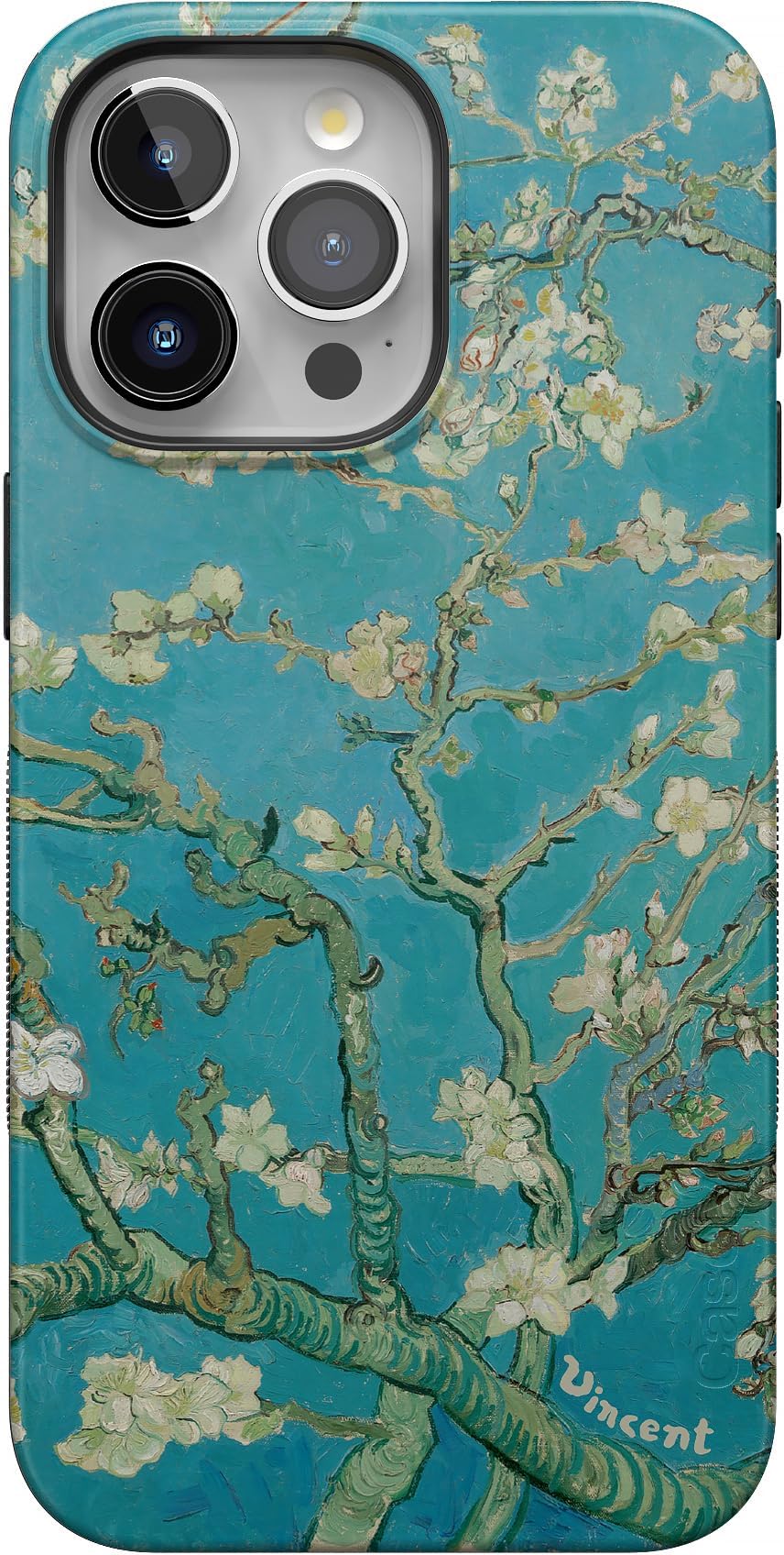 Casely iPhone 15 Pro Case | Van Gogh | Almond Blossom Floral | Bold Protective Design | Compatible with MagSafe