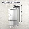 Bernkot Niche de douche LED 91,4 x 30,5 cm en acier inoxydable 304 noir