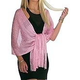 ShineGlitz Shawls and Wraps for Evening Dresses, Metallic Glitter Shawls for Women, Sparkling Wedding Giving Shawl Gift
