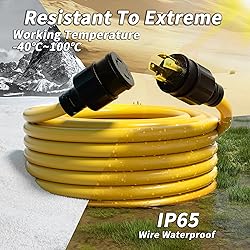 PlugSaf 100FT 30 Amp Generator Extension Cord 4