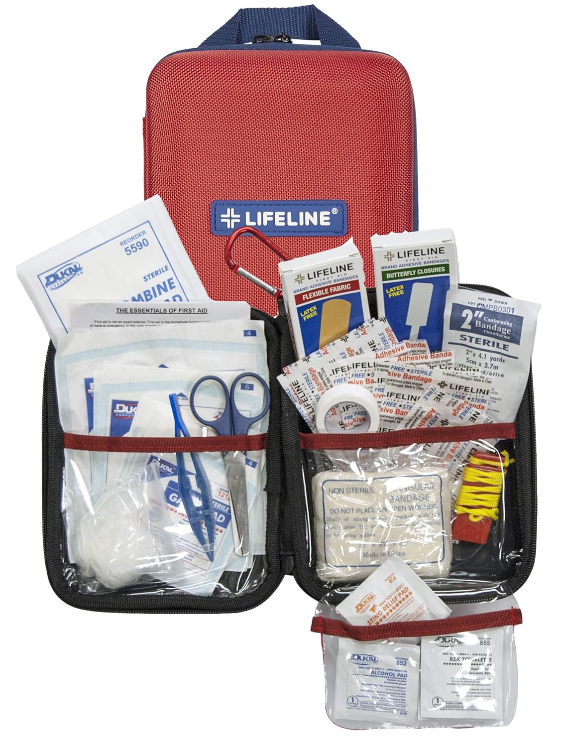 Lifeline 85 Piece First Aid Emergency Kit - Small and Compact Size - Ideal for camping, sporting events, hiking, cycling, car as well as home, school and office : Camping First Aid Kits : Industrial & Scientific