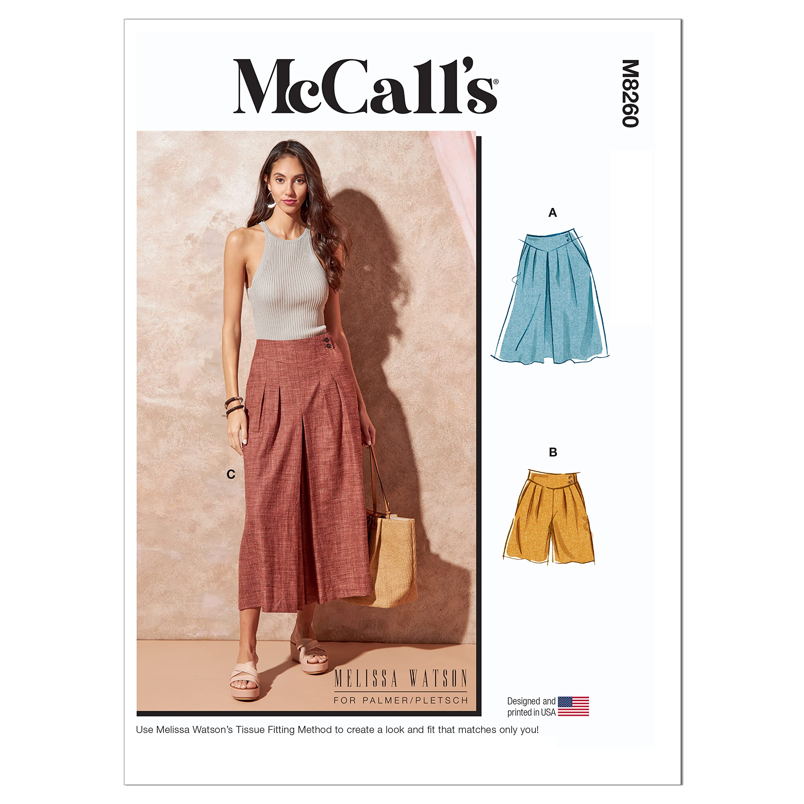 McCalls M8260F5 Misses Skirt/Pants