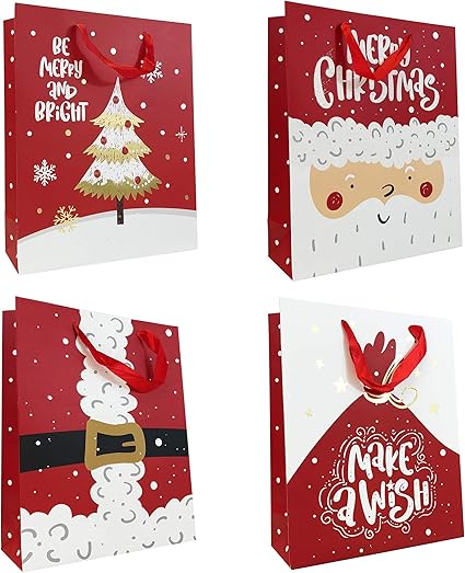 foil xmas bags