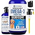 Omega 3 Fish Oil for Dogs - Better Than Salmon Oil for Dogs - Dog Fish Oil Supplement for Shedding, Allergy, Itch Relief - Su
