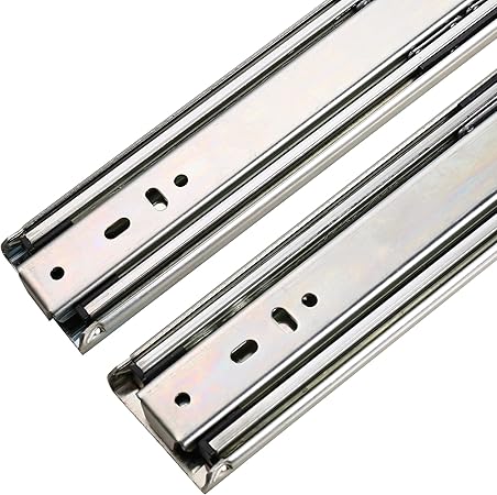 Sdpawa Drawer Slides 1 Pair 2 Width 3 Section Ball Bearing Full