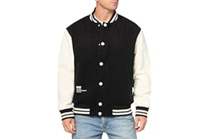 DKNY Mens Wool Blend Varsity BomberCoat