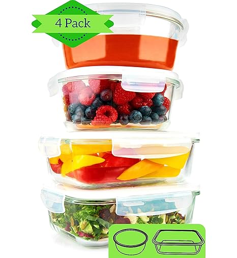 Amazon.com: Contenedores redondos y rectangulares para ...