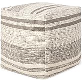REDEARTH · Tufted Pouf Ottoman with Filler Textured Storage Cube Bean Bag Pouffe Footrest for Living Room, Bedroom, Nursery, 