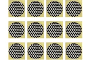 JHZABPO Match Striker Paper with Adhesive, Black Honeycomb Striker Paper, Adhesive Backed Striker Paper 24mm Round(Pack of 12)