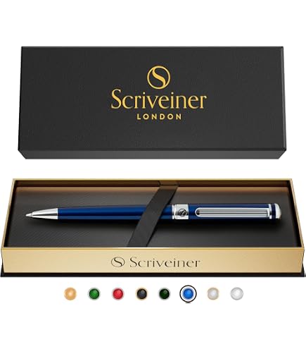 Penneed Luxury Metal Ballpoint Pen Gift Set - Stainless Steel, Black Ink 1.0mm, Retractable, In Velvet Box (Gold) - View #8