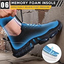 OWIF Steel Toe Work Shoes for Men Women Comfortable