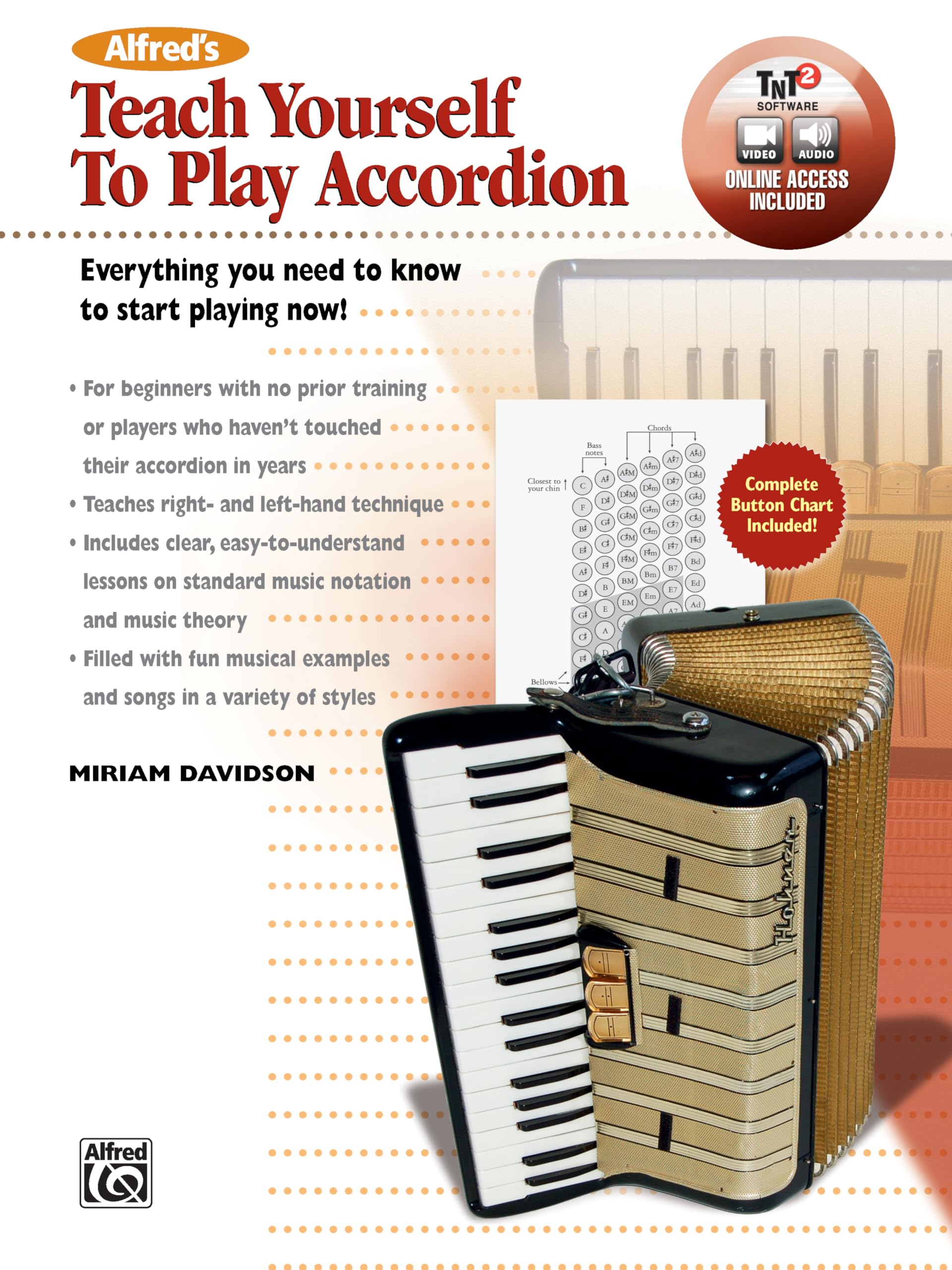 Alfred's Teach Yourself to Play Accordion: Everything You Need to Know to Start Playing Now! (Book, DVD & AVS Code)