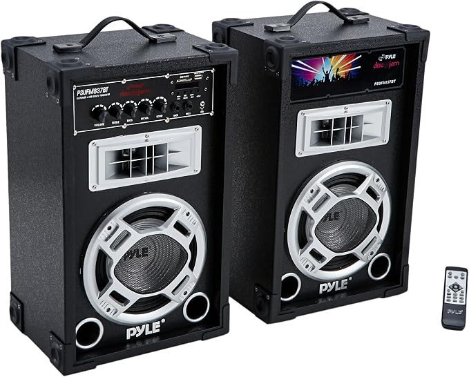 Pyle Dual 800 Watt Powered PA Bluetooth Speaker System