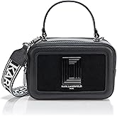 KARL LAGERFELD womens Simone Studded Camera Crossbody