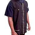 King Midas Professional Hair Barber Vest - Lightweight Mens Hair Cutting Vest - One Way Zipper Vest