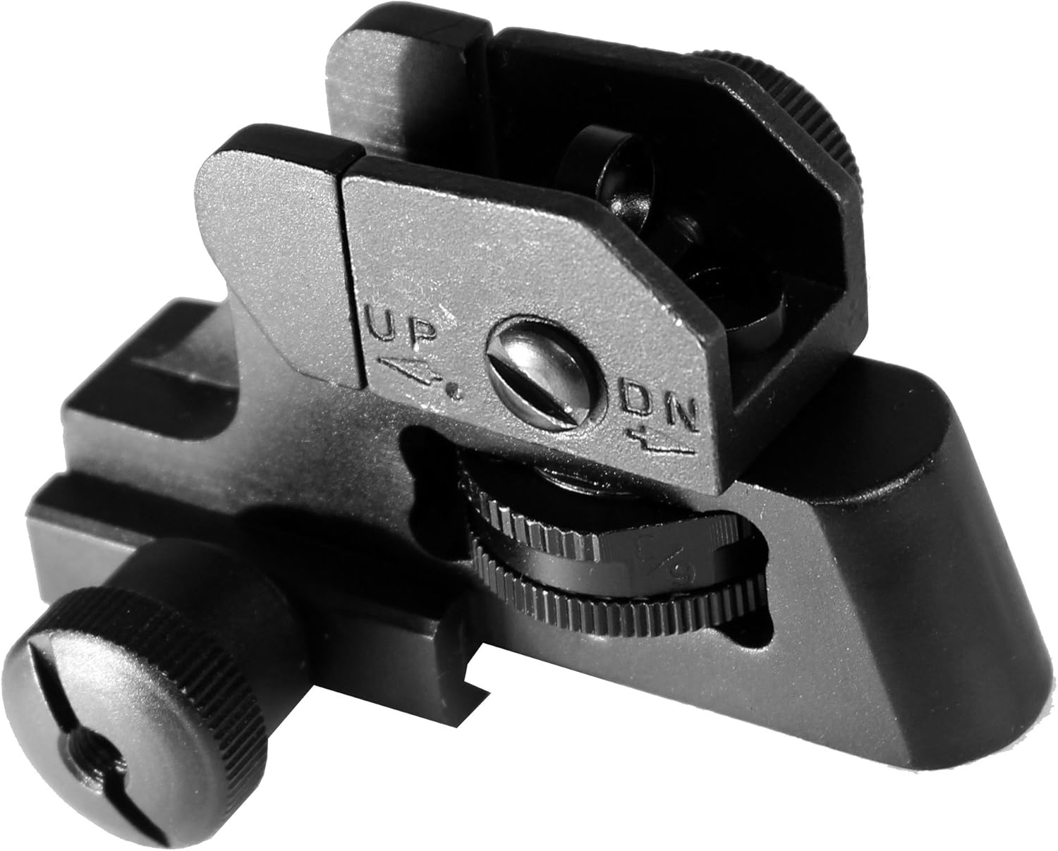 Detachable Rear Sight A2 Style Dual Peep Fully Adjustable Rail
