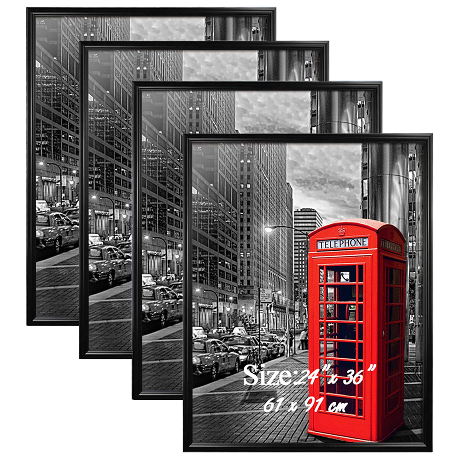 PETAFLOP 4 Pack 24x36 Frame for Pictures with