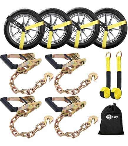 Wheel Chock Tie Down Kit (4,500Lb Break Strength) (2) Heavy Duty