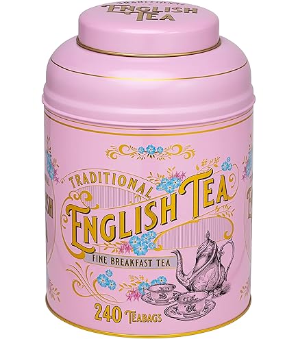 Amazon.com : New English Teas Vintage Victorian Round Tea Caddy