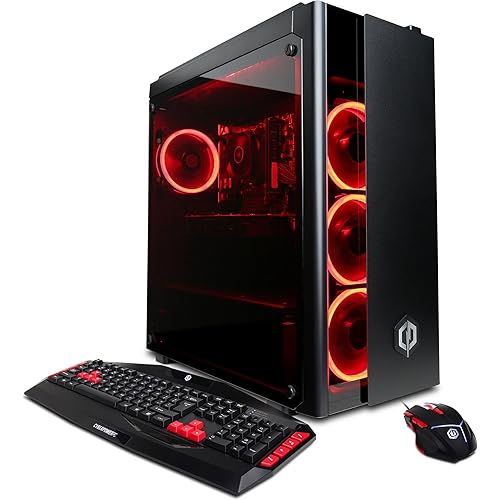 CYBERPOWERPC Gamer Master GMA1388A Gaming PC (AMD Ryzen 7 1700X 3.4GHz, 8GB DDR4, AMD RX 580 4GB, 1TB HDD & Win10 Home) Black