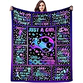 INKRENS Soccer Gifts for Girls Soccer Blanket and Throws Accessories Stuff Plush Flannel Bedding Blankets for Girls Women Adults Room Decor 50"X40"