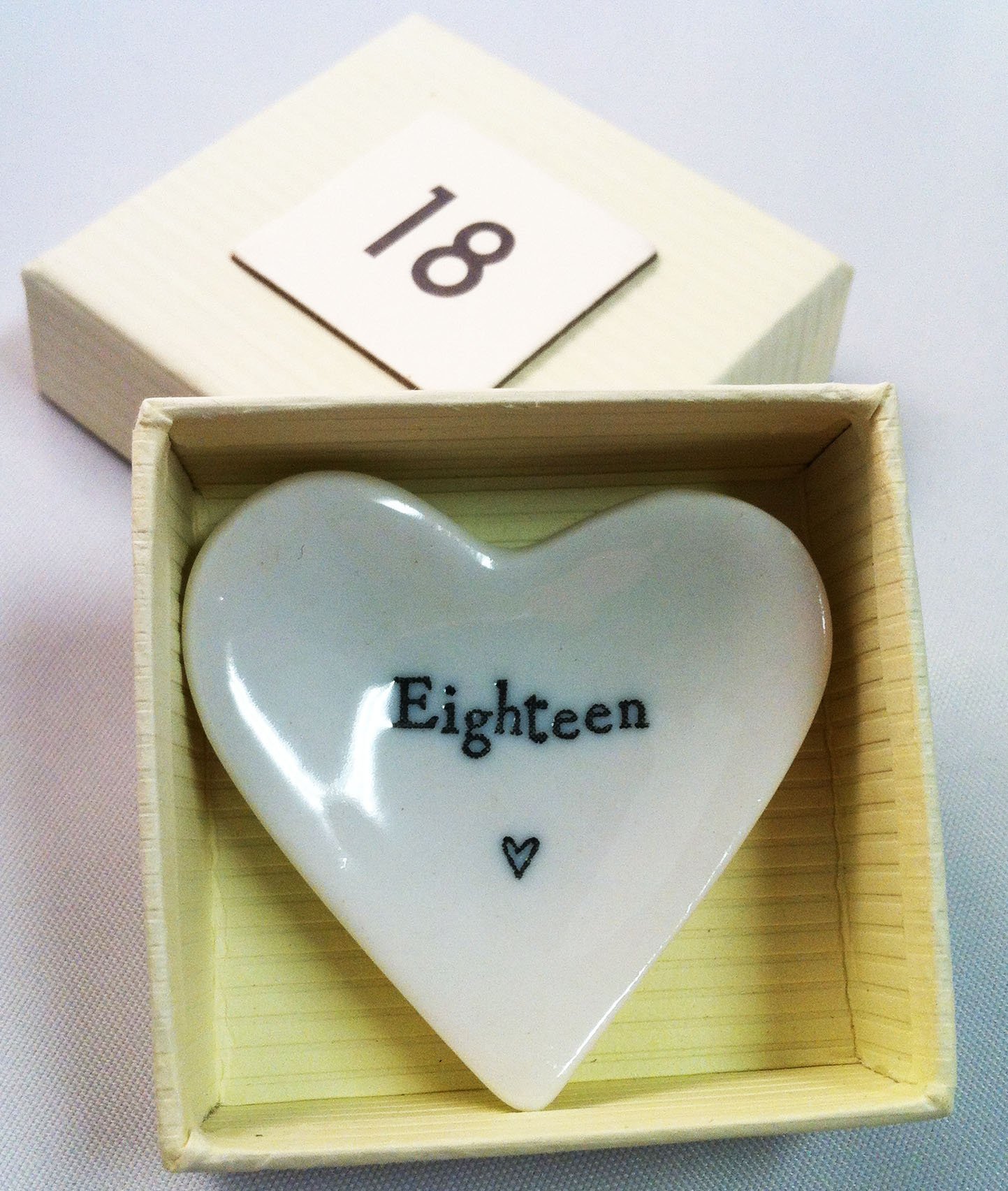 East of India 18 Porcelain Heart Dish
