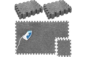 Ziliny 8 Pack Large Wool Pressing Mat 22" x 63" Wool Ironing Mat Felted Blending Ironing Pad Sewing Machine Muffling Pad Iron Board for Quilters Quilting Supplies and Notions Accessories