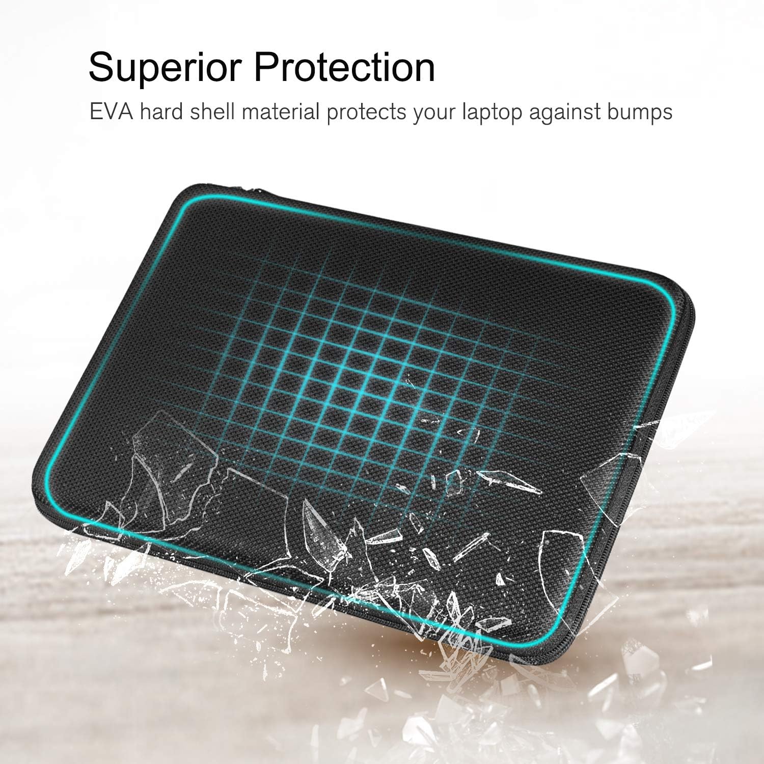FINPAC Hard Shell Laptop Sleeve Case for MacBook Neo A18 Pro, MacBook Air 13 (2026-2018) M5/M4/M3/M2 Model - Image 4