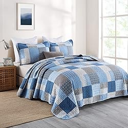 PANGUSHAN King Size Quilt Set,100% Cotton King