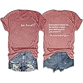 KZMFROY Dear Person Behind Me Shirt The Person Behind Me T Shirt Positive Affirmations T Shirt Women Casual Round Neck Top