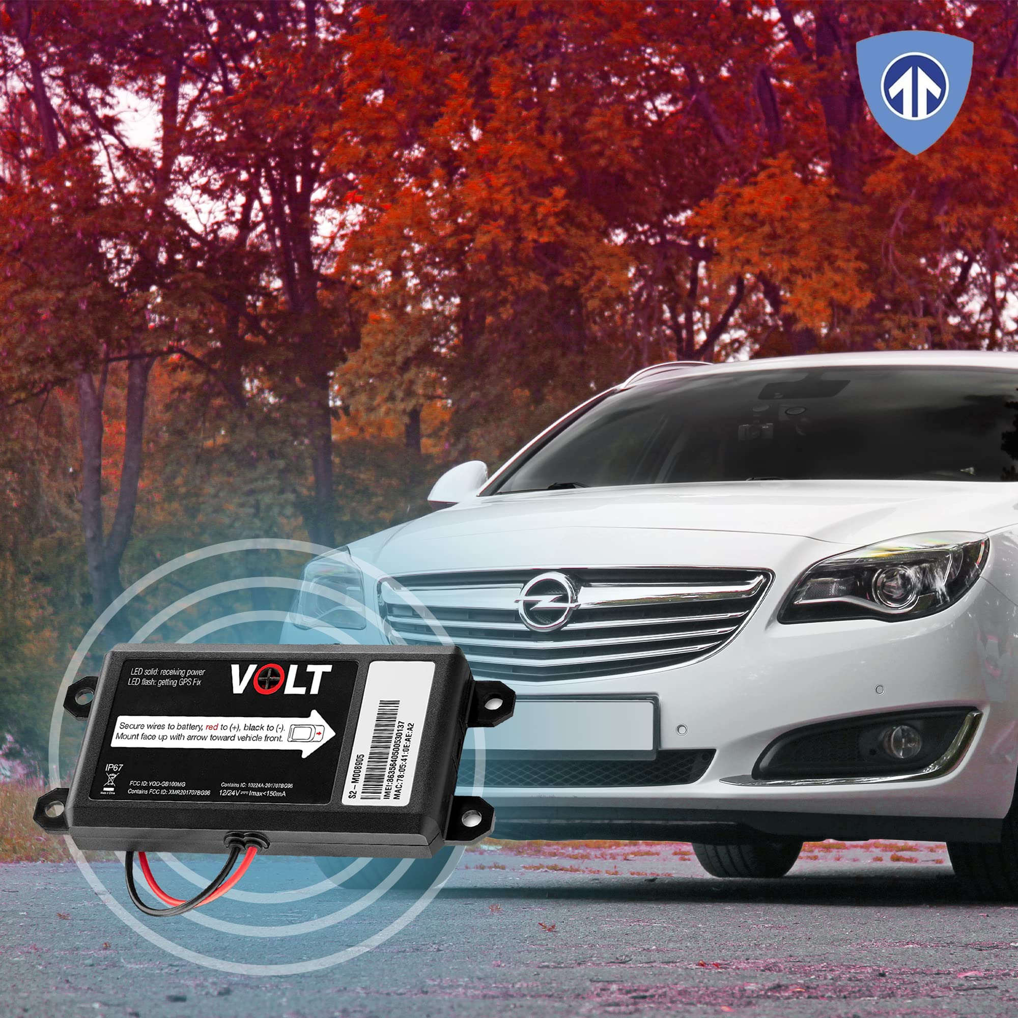 Brickhouse GPS Tracker for Vehicles - Livewire Volt 4G LTE Wired Car Tracker with GPS Tracking & Mapping - Enhance Security with Real-Time 24/7 Surveillance - Easy Installation - Subscription Required