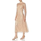 JS Collections Women's Finley A-line Tea Length Dress