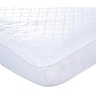 Carter's Keep Me Dry Waterproof Fitted Quilted Crib Pad, White (Discontinued by Manufacturer)
