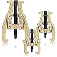 Orion Motor Tech Gear Puller Set, 3" 4" 6" 3 Jaw Puller Kit for Pulley Gear Bearing Flywheel Removal, Heavy Duty Pulley Puller with Reversible Jaws 3 pcs Bearing Puller Tool Kit