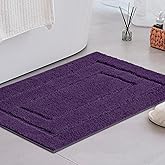 GRANNY SAYS Bathroom Rug Mat,36" x 24" Bath Mats for Bath Non-Slip, Super Soft and Water Absorbent, Microfiber Bath Rugs, Machine Wash Dry, Large Bath Rugs for Bathroom Floor, Purple