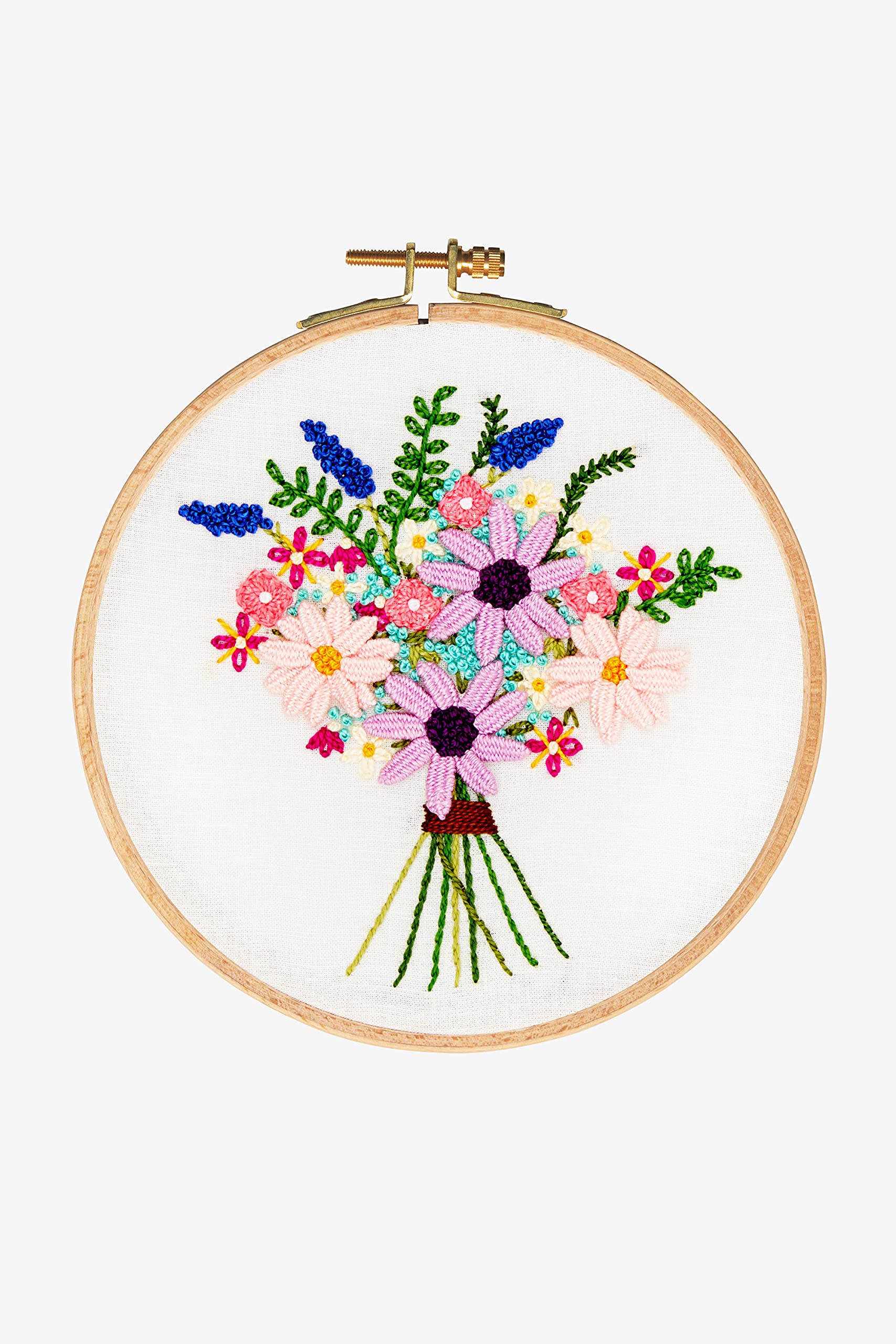 DMC Cosmos Bouqet Embroidery Kit