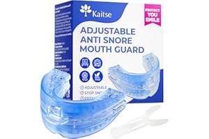 Kaitse anti snoring devices for sleep: Reduces Snoring by 87% All-Night - 1-6mm Jaw Advancement Anti-Snore Mouthpiece - Comes