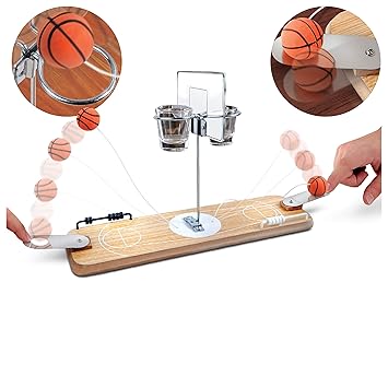 Refinery juego de baloncesto de madera para 2 jugadores, aros de ...