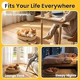 Conlun Oval Cat Scratching Board 2 in 1 Scratch Sofa Bed Natural Cardboard view 5