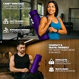 KAYMAN Exercise Yoga Mat Non Slip Purple 183 x 60 cm 8mm Carry Straps view 4