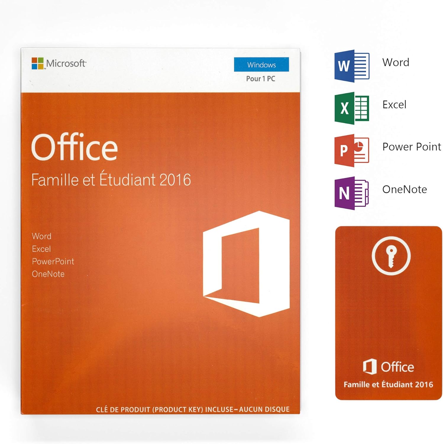 Office 2016 Famille Et Etudiant License 1 Pc Box Keycard Pack Office 2016 Pour Windows 10 8 8 1 7 Amazon Co Uk Software