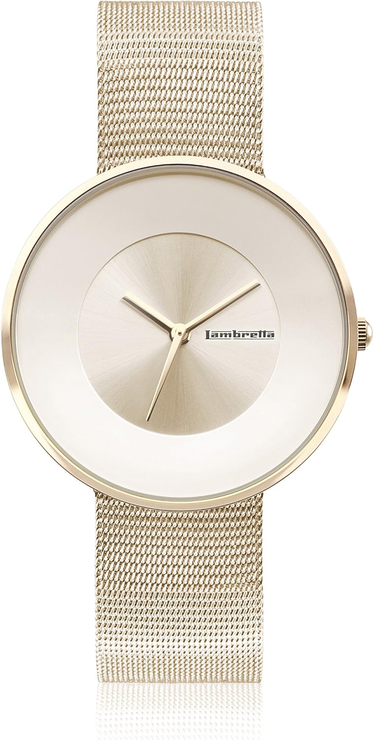 Lambretta Cielo Mesh Gold Watch  : 2020 Popular 1 Trends In Watches, Women�s Watches, Jewelry & Accessories, Consumer Electronics With Gold Mesh Watch And 1.