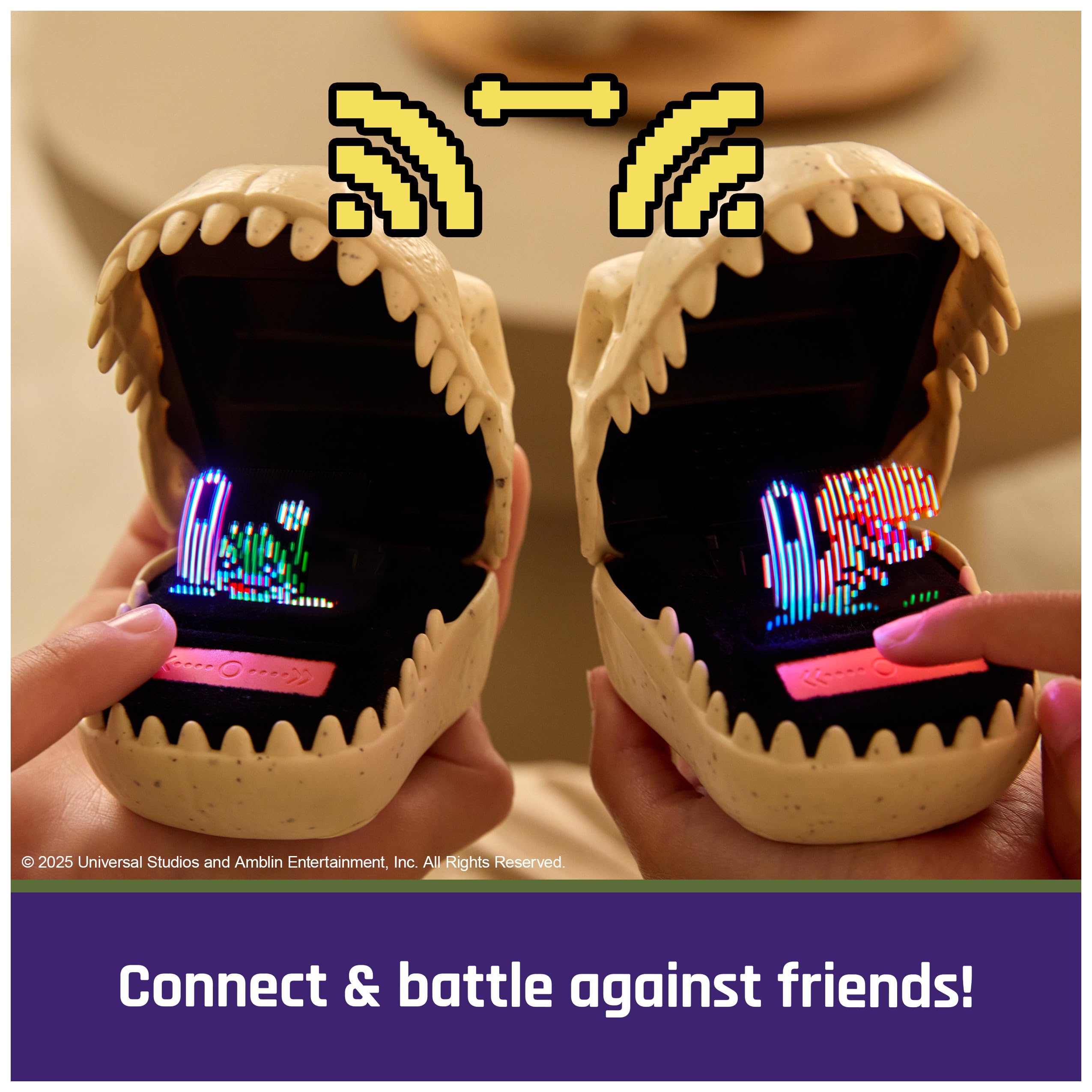 Bitzee, Jurassic World Interactive Dinosaur Toy with 25 Dinosaurs Inside, Reacts to Touch, Pods Connect & Interact, Digital Pet Gifts & Stocking Stuffers for Kids