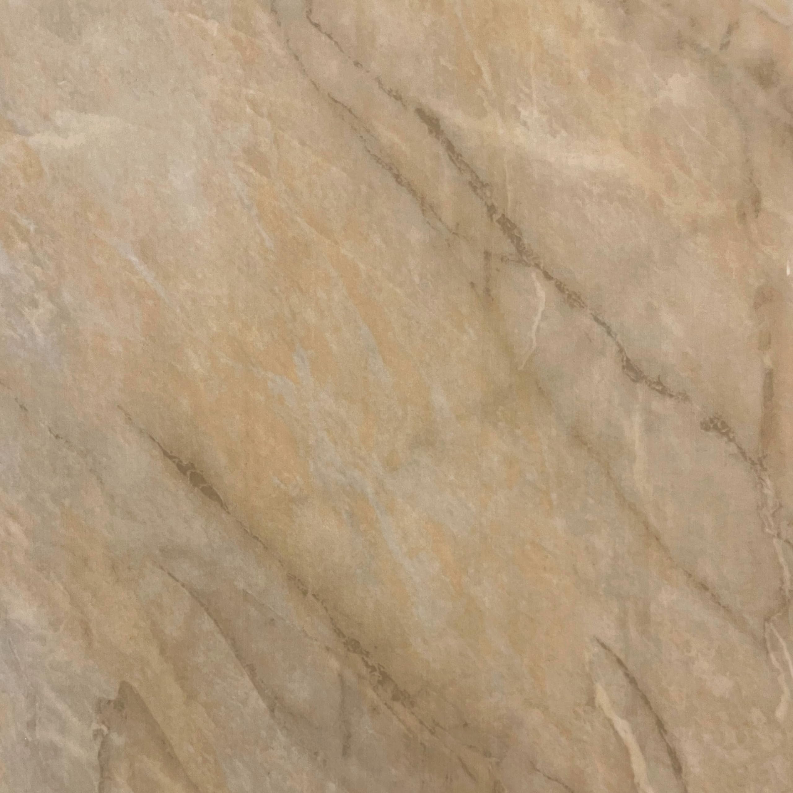 Beige Marble 8mm Wall Panels Bathroom Ceiling Panels Kitchen PVC Shower Wet Wall Cladding (4 Pack)