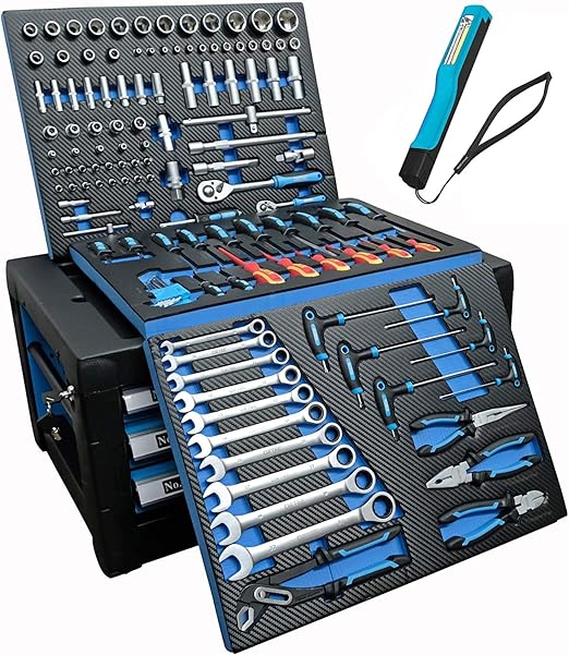 Taller móvil DeTec Blue Edition, incluye herramientas: Amazon.es: Bricolaje y herramientas