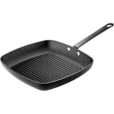 Scanpan Black Edition 11 inch Square Nonstick Grill Pan &ndash; Compatible with Gas and Electric Stovetops, Metal Utensil Safe, Oven Safe to 500&deg;F, Dishwasher Safe