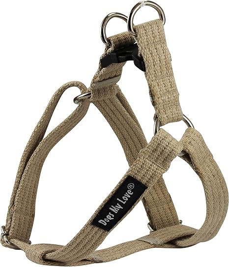 beige dog harness
